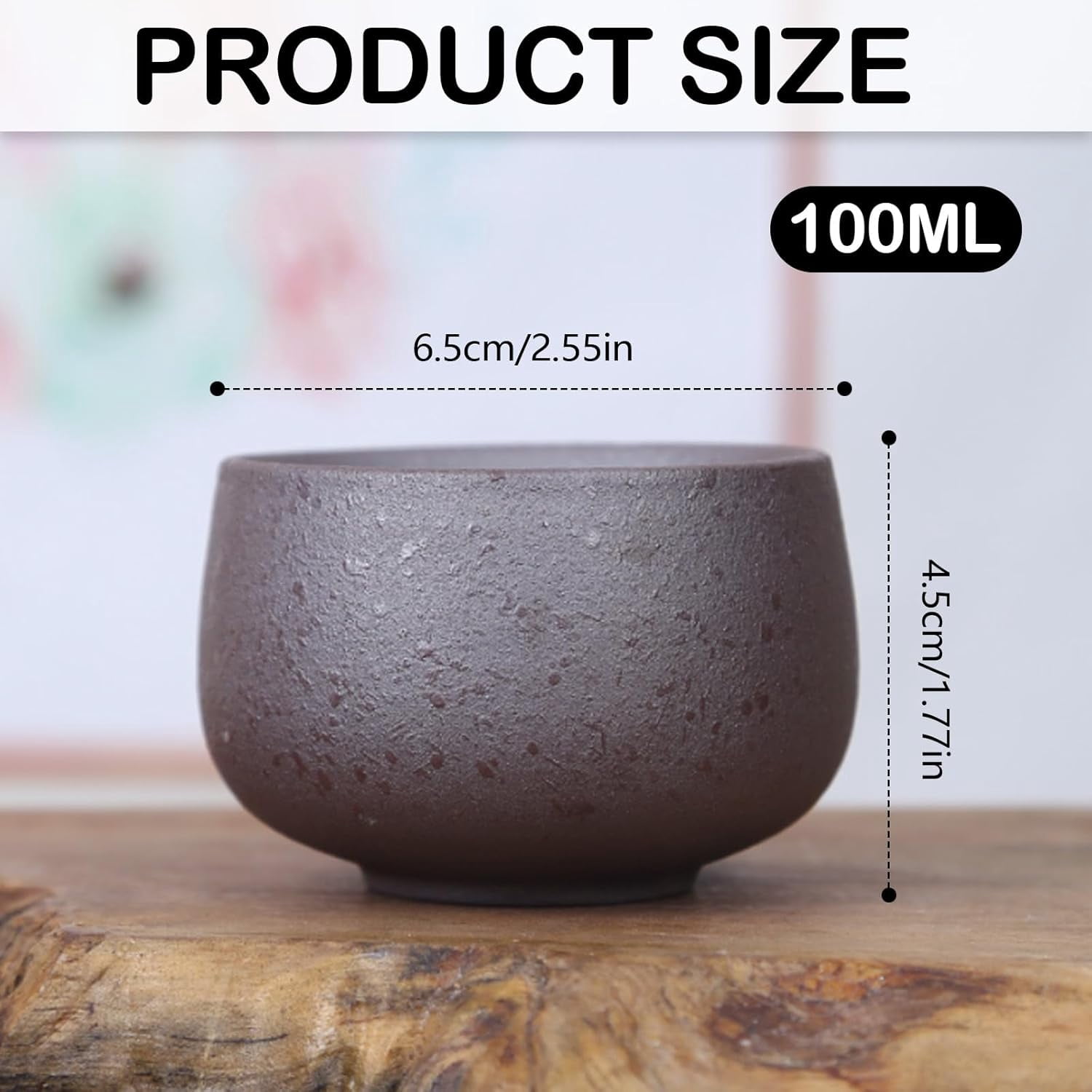 5Pcs 100ml Espresso Coffee Mugs, Ceramic Coffee Mug, Small Tea Cup, Espresso Cup, Espresso Coffee Mug, Great for Birthday, Travel