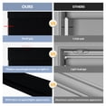 thumbnail image 6 of Cordless Blackout Roller Shades for Windows, Free-Stop Linen Shades with Valance, Thermal Insulated Fabric, UV Protection Roller Blinds for Home，Black，22"W X 72"H, 6 of 7