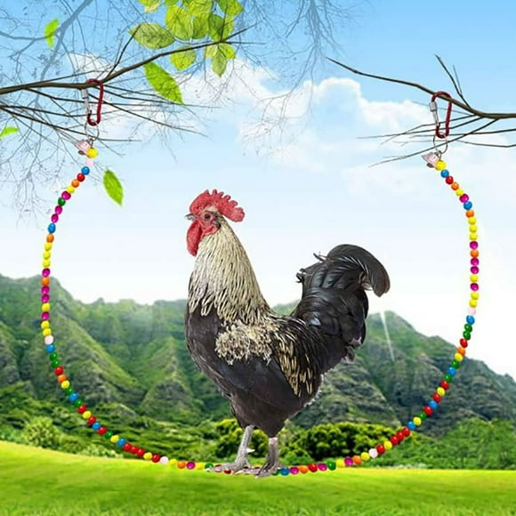 Percha para gallinas, soporte de madera para gallinas, juguete para gallinas, columpio para gallinas hecho a mano, soporte para pájaros, juguete
