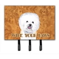 thumbnail image 1 of Carolines Treasures SC9135TH68 6 x 9 In. Bichon Frise Wipe your Paws Leash or Key Holder, 1 of 1