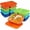 8 Pack(Jewel Brights), variant on KALAKALA 4 Pack Bento Lunch Box Set 3 Compartment Food Storage Containers Wheat Straw Meal Prep Lunch Box Plastic Food Storage Containers, Microwave and Dishwasher Safe (light colour)