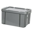 thumbnail image 3 of Bac de Rangement Industriel Empilable pour Camping, Conteneur de Rangement Robuste Gris, 3 of 9
