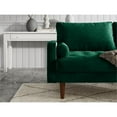 thumbnail image 6 of Pemberly Row 70" Square Arm Upholstered Modern Velvet Sofa in Green, 6 of 12