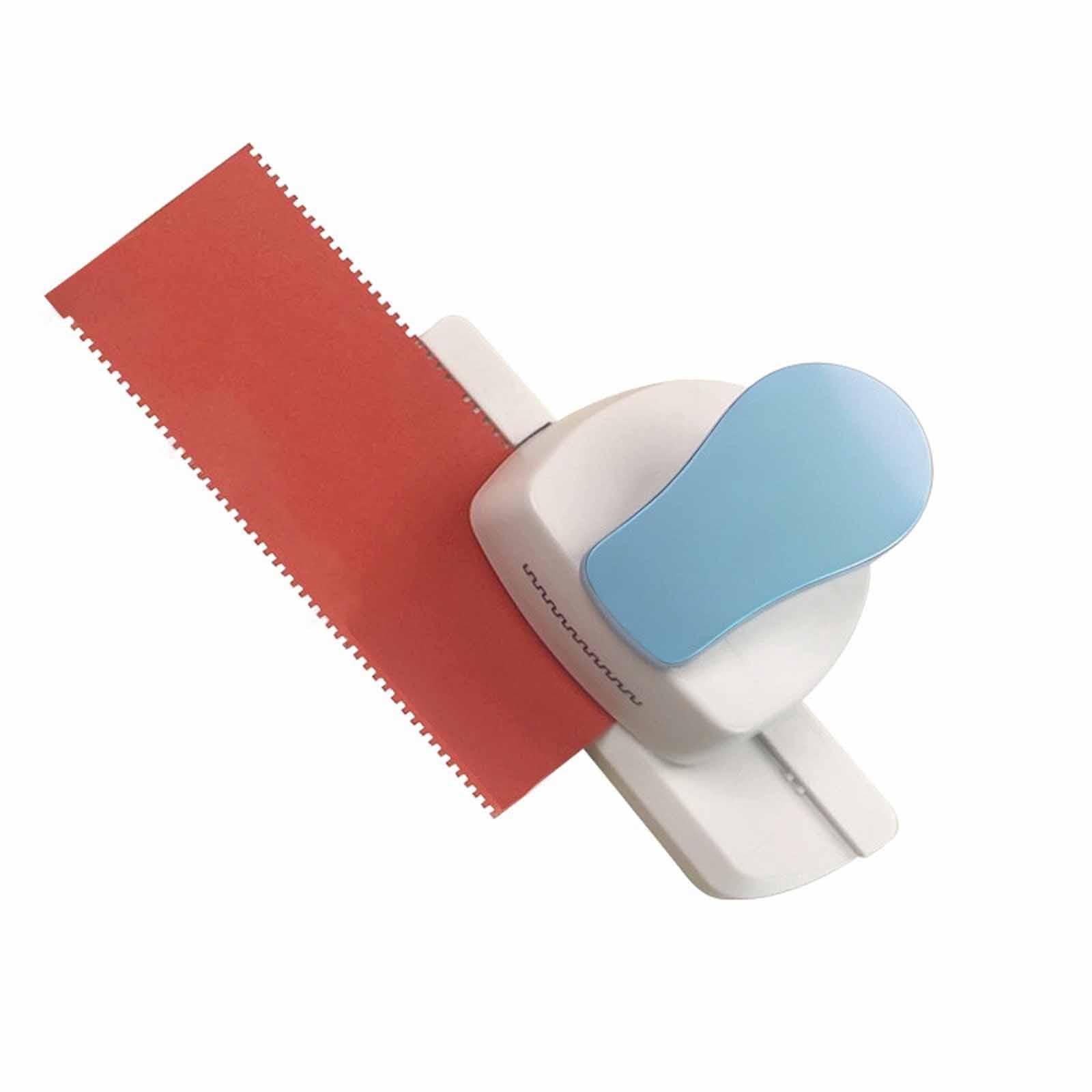 Milageto Paper Border Edge Craft Punch Decorative Border Punch Press Classroom Festival Embossing Card Puncher for Making Crafting DIY Light Blue