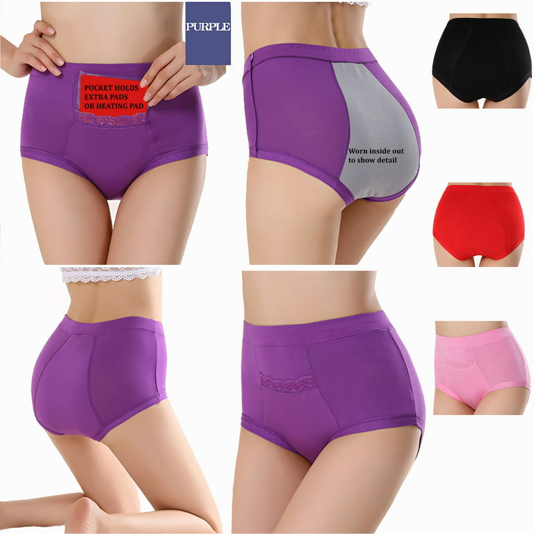 CODE RED Menstrual Underwear Period Underwear for Women Period Panties-Hot  Pink-XL