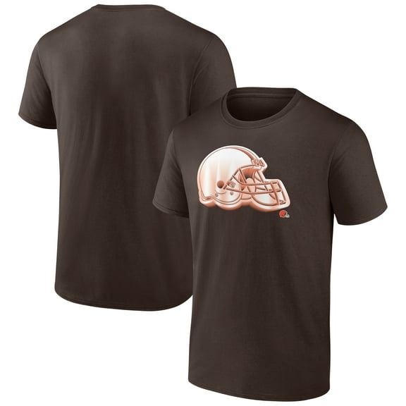 Men's  Brown Cleveland Browns Chrome Dimension T-Shirt