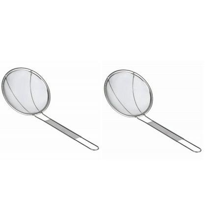 

Sunrise Stainless Steel Round Skimmer for Cleaning Crumbs or Small Fries - 6.5 D (Coarse) (Pk of 2)