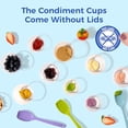 thumbnail image 5 of Fit Meal Prep 4 oz BPA Free Condiment Cups, No Lids, Stackable, Multi-Purpose, 250 Pack, 5 of 7