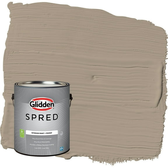 Glidden Spred Diversion / Gray Eggshell Interior Paint with Primer, 1 Gallon