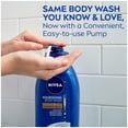 NIVEA Nourishing Care Body Wash with Nourishing Serum and Pump, 30 Fl