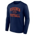 thumbnail image 2 of Men's Navy Virginia Cavaliers First Sprint Team Long Sleeve T-Shirt, 2 of 3