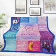 thumbnail image 2 of Sister Gifts Blanket, Best Birthday Gifts for Sister Super Soft Throw Blanket 50"x60", Sister Birthday Gifts from Sister, Sister Gift from Sister, Gifts for Sister, Sister Birthday Gift Ideas, 2 of 5