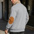 thumbnail image 6 of NOLDARES Mens Fleece Sweatshirt Quarter Zip Long Sleeve Shirts Men Fashion Cowboy 1/4 Zipper Y2k Hoodies,Grey,4XL, 6 of 8