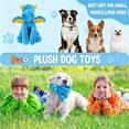 thumbnail image 6 of URRU Dog Toys Squeaky, Interactive Plush Dog Toy with Squeaker and Crinkle Paper, Suitable for Reducing Boredom and Anxiety, Cute Pet Toy for Small and Middle Dogs(Blue), 6 of 7