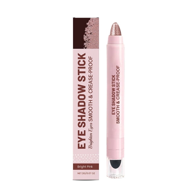 Sombra de ojos Sombra de ojos en barra Iluminador de ojos en barra Brocha incorporada Maquillaje de ojos cremoso Resistente al agua Larga duración Brillo Iluminador Delineador de ojos Lápiz Sombra de