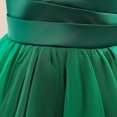 thumbnail image 6 of ZHOGXU Kids Elegant Girls Sleeveless Color Block One Shoulder Lace Layered Tulle Ball Gown Princess Dress Birthday Party Outfit, 6 of 8