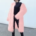 thumbnail image 1 of Chaqueta informal de invierno de color liso y cálida para mujer, 1 of 8