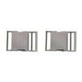 thumbnail image 3 of Youkk Metal Bag Webbing Belt Buckle Clip Clasp Stylish and Sturdy Gray black Inner diameter 38mm 2Set, 3 of 6