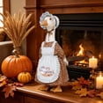 thumbnail image 5 of AZXY 23 Inch Porch Goose Outfit, Vintage Bonnet Apron Fall Harvest Goose Clothes Dress Duck Clothes, Fits Large Cement Plastic Porch Goose Statue, Outdoor Thanksgiving Front Yard Lawn Decorations, 5 of 6