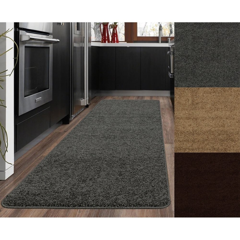 Sweet Home Stores Luxury Collection Soft Solid NonSlip Bathroom Runner