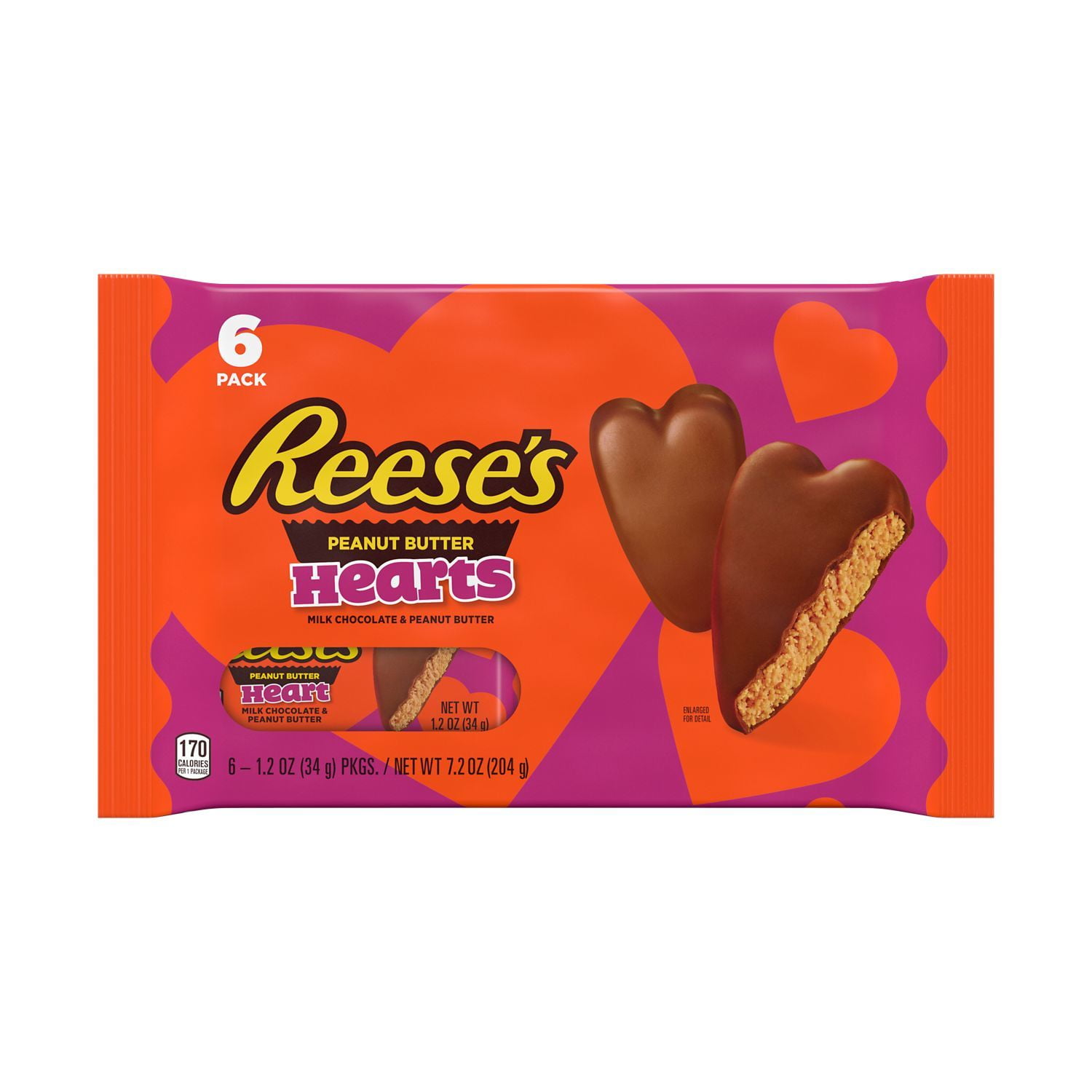 Reese's, Milk Chocolate Peanut Butter Hearts Candy, Valentine's Day, 7.