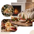 thumbnail image 5 of Clear Glass Christmas Ornament Ball with Bunny Rabbit, Mini Christmas Tree Scene Inside, Gold Crown Hanging Tree Decoration, 3.2x3.2 Inch, 1 Count, 5 of 7
