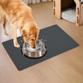 thumbnail image 4 of Waterproof Pet Feeding Mat Heavier and Thicker Placemats for Cat Dog Water Bowl Food Mats for Prevent Food and Water Spillage and Protect the Floor Mat, 4 of 4