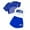 Blue, variant on Afdoent Baby Girl Clothes Girls Summer Outfits 3 Piece Set Casual Loose Fit Sleeveless Top Shorts Combo For Outdoor Activities Comfortable Breathable Playwear Comfortable 7-8 Years