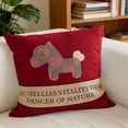 thumbnail image 4 of SLYNSHome Housses de Coussin Décoratives Housses de Coussin Rouges Cheval Style Moderne Canapé Sofa Housses de Coussin pour Salon Chambre, 4 of 7