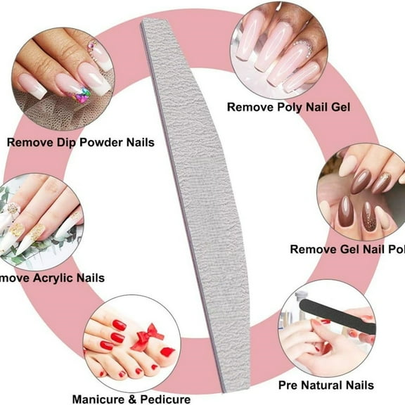 Rough nail files, heavy-duty nail files for acrylic/natural nails, diamond plates for nails, strong nail fillers, rough nail files for home and salon use