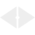thumbnail image 4 of 26"W x 17 3/8"H x 2"ID x 9"C x 1"P Diamond Architectural Grade PVC Contemporary Ceiling Medallion, Two Piece, 4 of 11