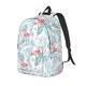 thumbnail image 1 of Disketp Tropical Flamingo Mochila de Lona Estampada, Mochila Escolar de Viaje Ligera para Estudiantes y Portátil-Medium, 1 of 5