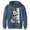 Navy Blue Heather, variant on Boy's Mickey & Friends Retro Leaning  Pull Over Hoodie Navy Blue Heather Medium