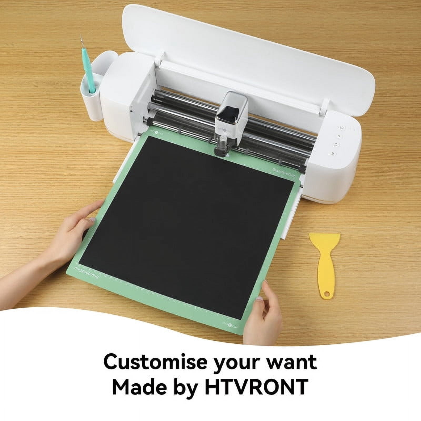 HTVRONT Heat Transfer Vinyl Roll-12" x 6ft for Shirts, Iron on Vinyl for All Cutting Machine-Easy to Cut & Weed for Heat Transfer Design -Tangerine