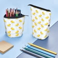 thumbnail image 5 of Lsque Yellow Rubber Duck Pattern Telescopic Pencil Bag Pen Holder Stationery Case, Stand-up Retractable Transformer Bag Organizer, 5 of 6