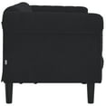 thumbnail image 3 of vidaXL Sofa 3-Seater Black Velvet, 3 of 5