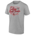 thumbnail image 2 of Men's Heather Gray Louisville Cardinals 2025 NCAA Baseball Men's College World Series Bullpen Ace T-Shirt, 2 of 4