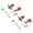 S, variant on 2Pcs AntiTheft Door Security Rack Bolts Coppers Cores Hardware Pipe Tube Well Lock Mortice Door Bolts with Star Key
