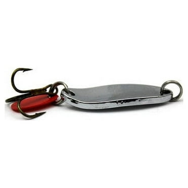 Tsunami Flash Spoon Fishing Lure, Chrome, 1/4 oz