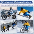 thumbnail image 7 of Unique Bargains Full Finger Outdoor Fleece Women Motorcycle Gloves Cycling Gloves for Climbing Motorcycling Hiking Cycling Polyester Gray One Size 24cm x 9.5cm 1Pair, 7 of 7