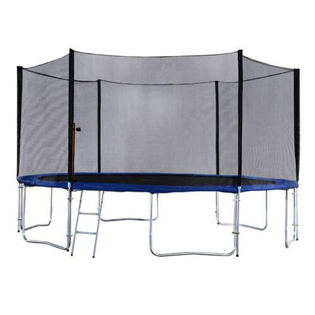 Exacme 12 FT Round Trampoline High Weight Limit with Enclosure and Jumping Detector