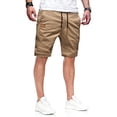 thumbnail image 1 of Shorts JMIERR S1 caqui de algodón con cordón, casuales para hombre talla L, 1 of 8