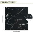 thumbnail image 2 of Kitchen Backsplash Tile,Pack of 12 Durable Shower Wall Panels for Kitchen,QZS Plastic Marble Floor Tiles for Bedroom,Living Room,Black, 2 of 6