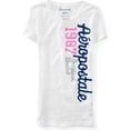 thumbnail image 1 of Aeropostale Womens 1987 SS Camiseta gráfica, blanca, pequeña, 1 of 1