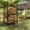 Black, variant on 29.45" Indoor & Outdoor Firewood Rack, Heavy Duty Metal Fireplace Log Storage Holder with Kindling Hooks, 165 Lbs Capacity for Fireplace Fire Pit Patio Indoor Outdoor