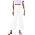 thumbnail image 7 of Elvqul White Bell Bottom Jeans for Women Womens Pants Boyfriend Jeans Women Denim Pants, 7 of 7