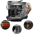 thumbnail image 2 of OTTULUR Headlight Assembly Replacement for GMC Sierra 1500 2019 2020 2021 Driver Side Halogen with DRL Front Left Lamps GM2502495 84772473, 2 of 7
