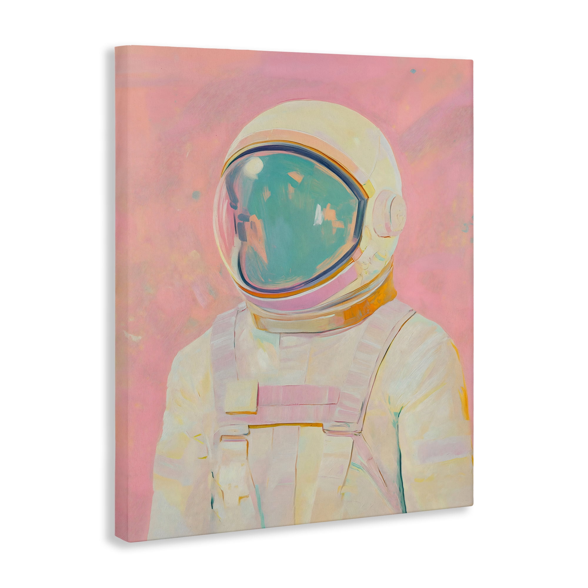 Stupell Industries Astronaut Portrait in Pink Dream Canvas Wall Art, design by The Prints Vibe