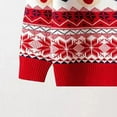 thumbnail image 7 of Staki Christmas Sweater for Boys Kids Christmas Sweater for Toddler Boys Holiday Pullover Top(Red,3-4 Years), 7 of 7