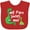 Red, variant on Inktastic My Papa Loves Me Dinosaur Boys Baby Bib